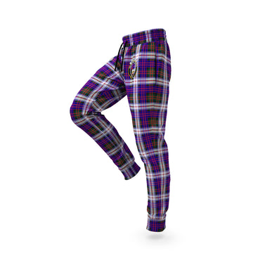 MacDonald Dress Modern Tartan Joggers Pants with Family Crest