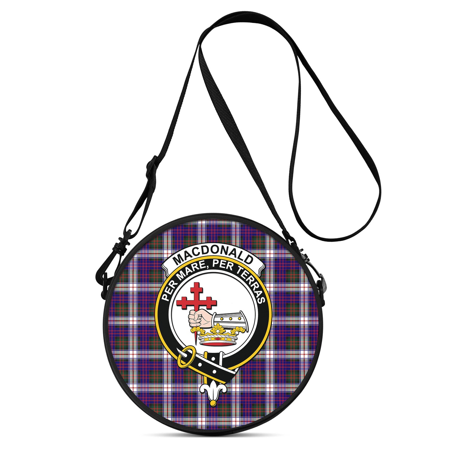 macdonald-dress-modern-tartan-round-satchel-bags-with-family-crest