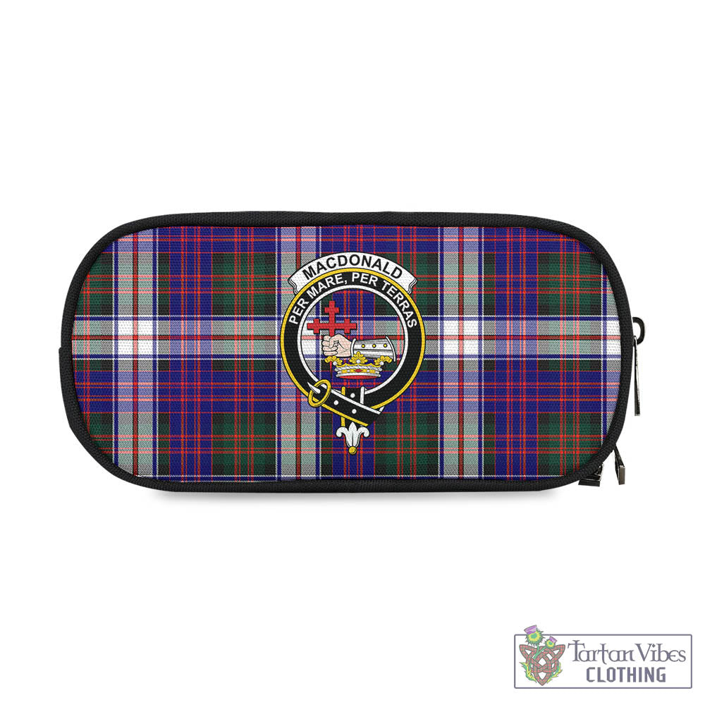 Tartan Vibes Clothing MacDonald Dress Modern Tartan Pen and Pencil Case with Family Crest