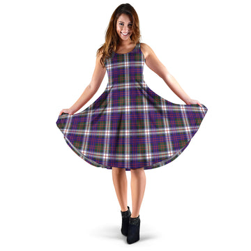 MacDonald Dress Modern Tartan Sleeveless Midi Womens Dress