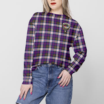 MacDonald Dress Modern Tartan Sweatshirt with Family Crest