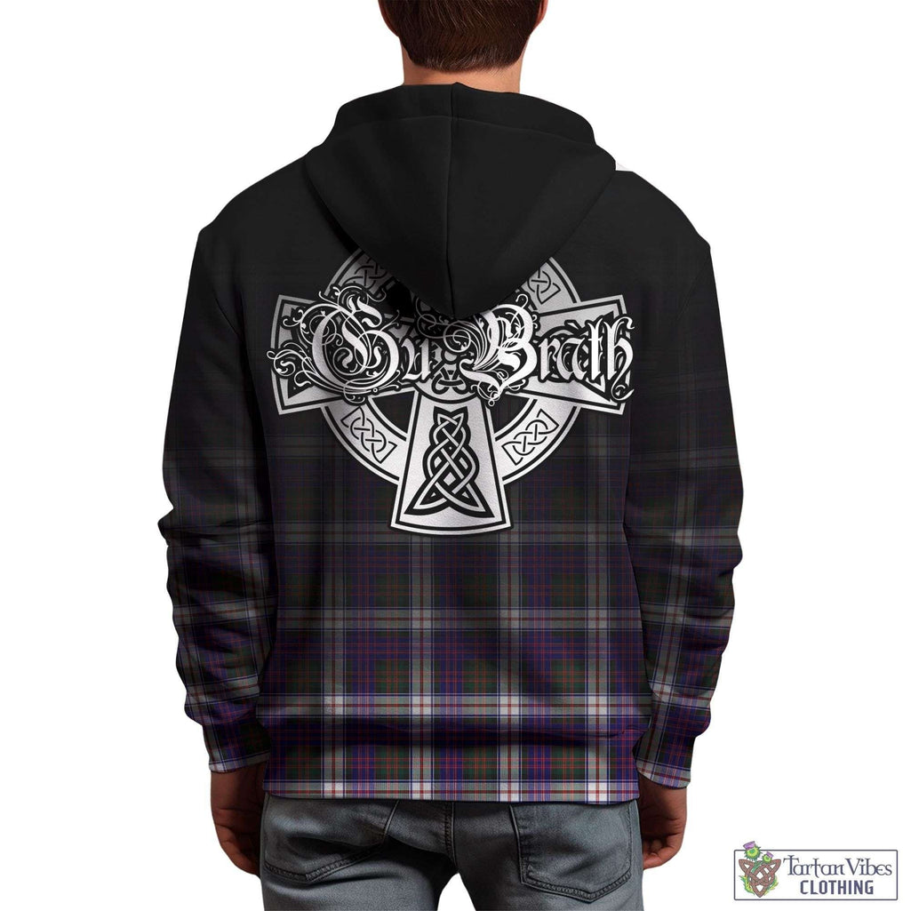 Tartan Vibes Clothing MacDonald Dress Modern Tartan Hoodie Featuring Alba Gu Brath Family Crest Celtic Inspired