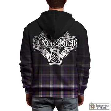 MacDonald Dress Modern Tartan Hoodie Featuring Alba Gu Brath Family Crest Celtic Inspired