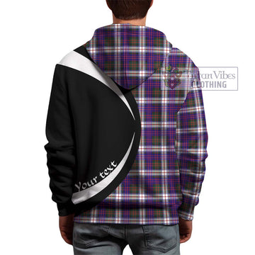 MacDonald Dress Modern Tartan Hoodie with Family Crest Circle Style