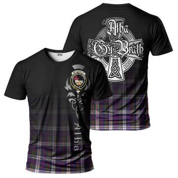 MacDonald Dress Modern Tartan T-Shirt Featuring Alba Gu Brath Family Crest Celtic Inspired