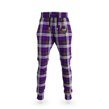 MacDonald Dress Modern Tartan Joggers Pants with Family Crest