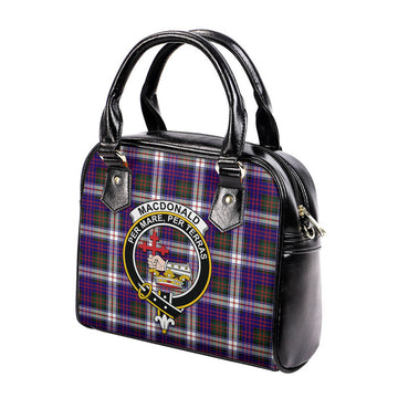 MacDonald Dress Modern Tartan Shoulder Handbags with Family Crest