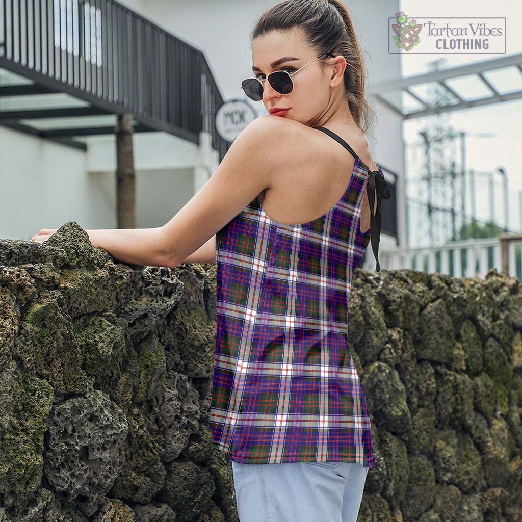 Tartan Vibes Clothing MacDonald Dress Modern Tartan Loose Halter Neck Camisole