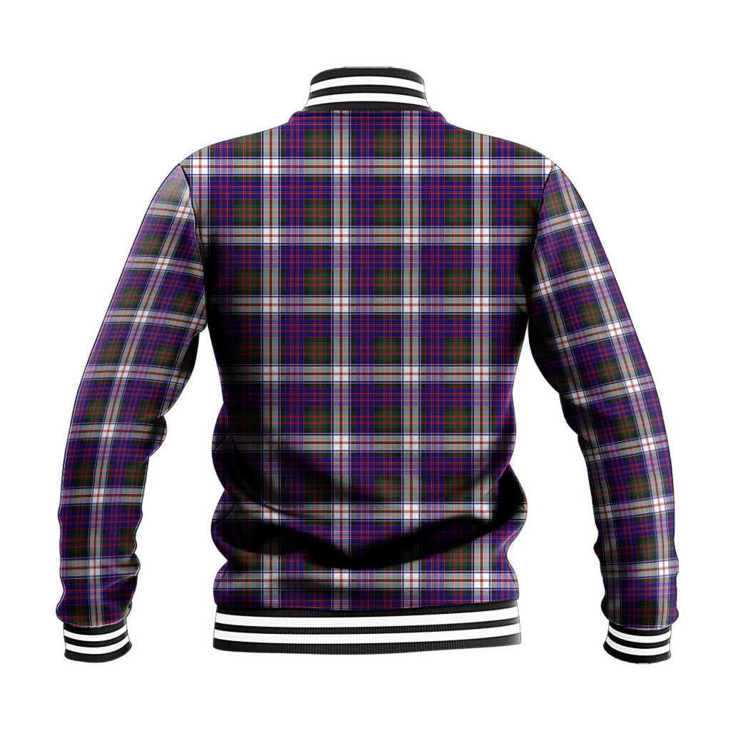 MacDonald Dress Modern Tartan Baseball Jacket with Family Crest - Tartan Vibes Clothing