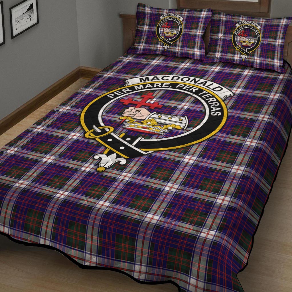 MacDonald Dress Modern Tartan Quilt Bed Set with Family Crest - Tartan Vibes Clothing