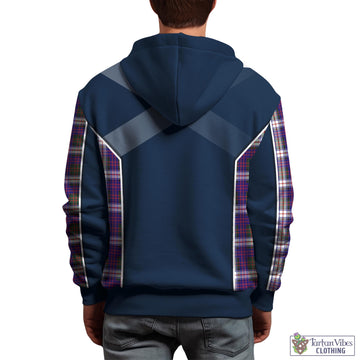 MacDonald Dress Modern Tartan Hoodie with Family Crest and Lion Rampant Vibes Sport Style