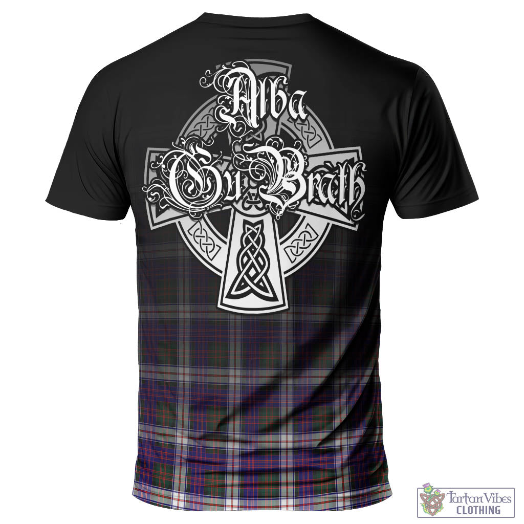 Tartan Vibes Clothing MacDonald Dress Modern Tartan T-Shirt Featuring Alba Gu Brath Family Crest Celtic Inspired