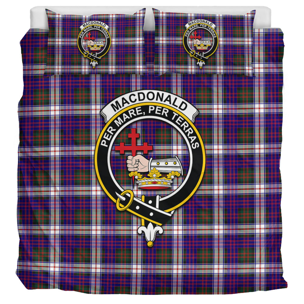 MacDonald Dress Modern Tartan Bedding Set with Family Crest UK Bedding Set UK Super King 104*94 inch - Tartan Vibes Clothing