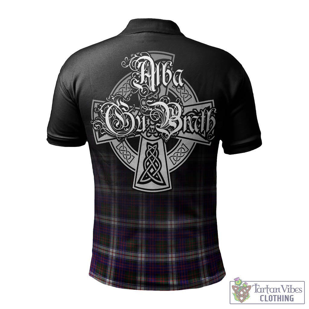 Tartan Vibes Clothing MacDonald Dress Modern Tartan Polo Shirt Featuring Alba Gu Brath Family Crest Celtic Inspired