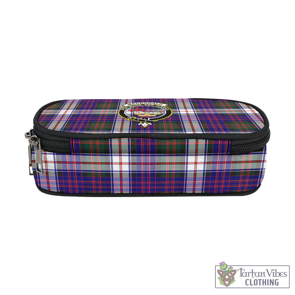 Tartan Vibes Clothing MacDonald Dress Modern Tartan Pen and Pencil Case with Family Crest