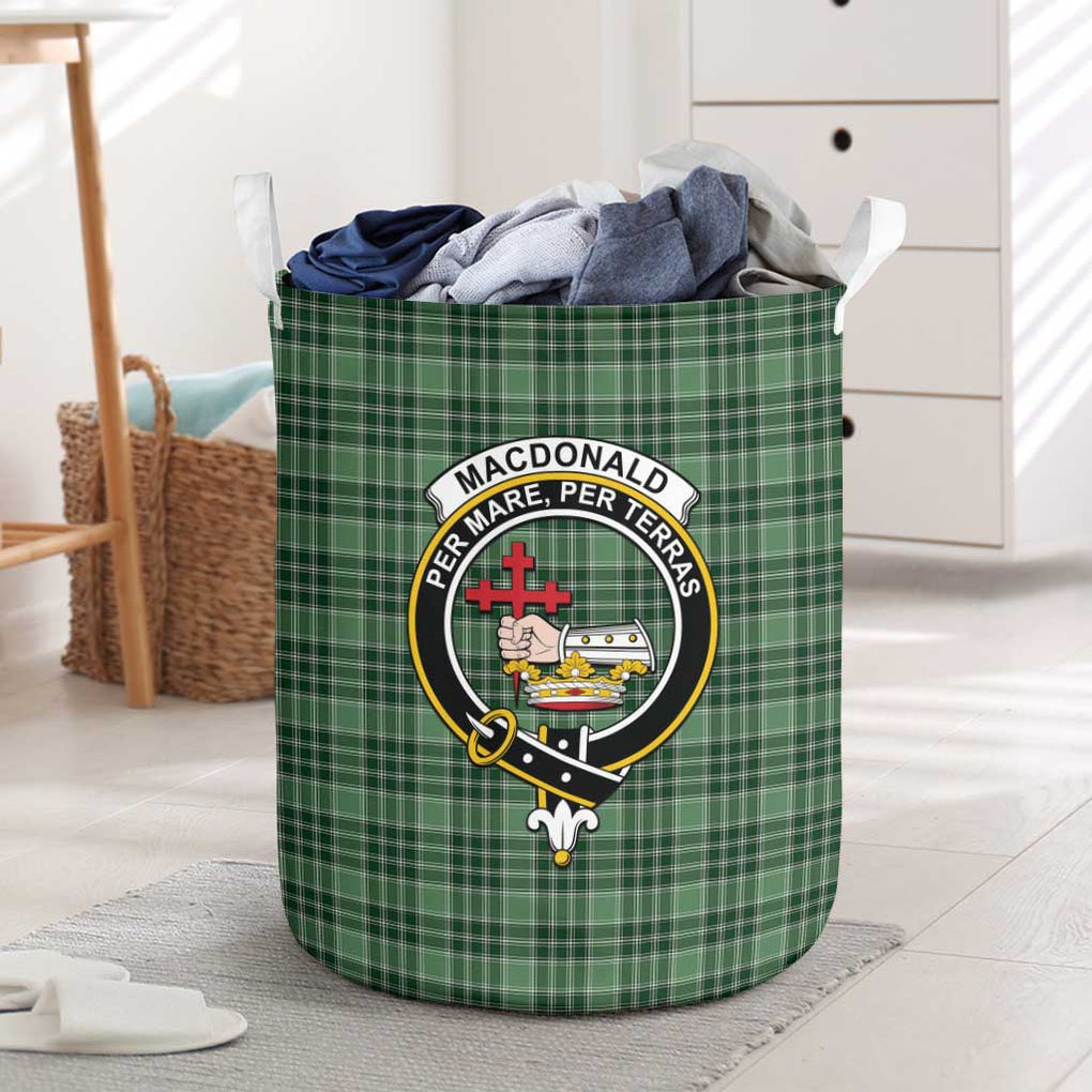 MacDonald Lord of the Isles Hunting Tartan Laundry Basket with Family Crest One Size - Tartanvibesclothing Shop