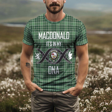 MacDonald Lord of the Isles Hunting Tartan T-Shirt with Family Crest DNA In Me Style