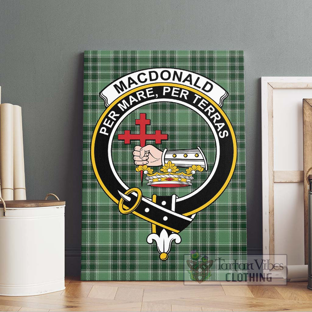 MacDonald Lord of the Isles Hunting Tartan Canvas Print Wall Art with Family Crest Without Frame - Tartan Vibes Clothing