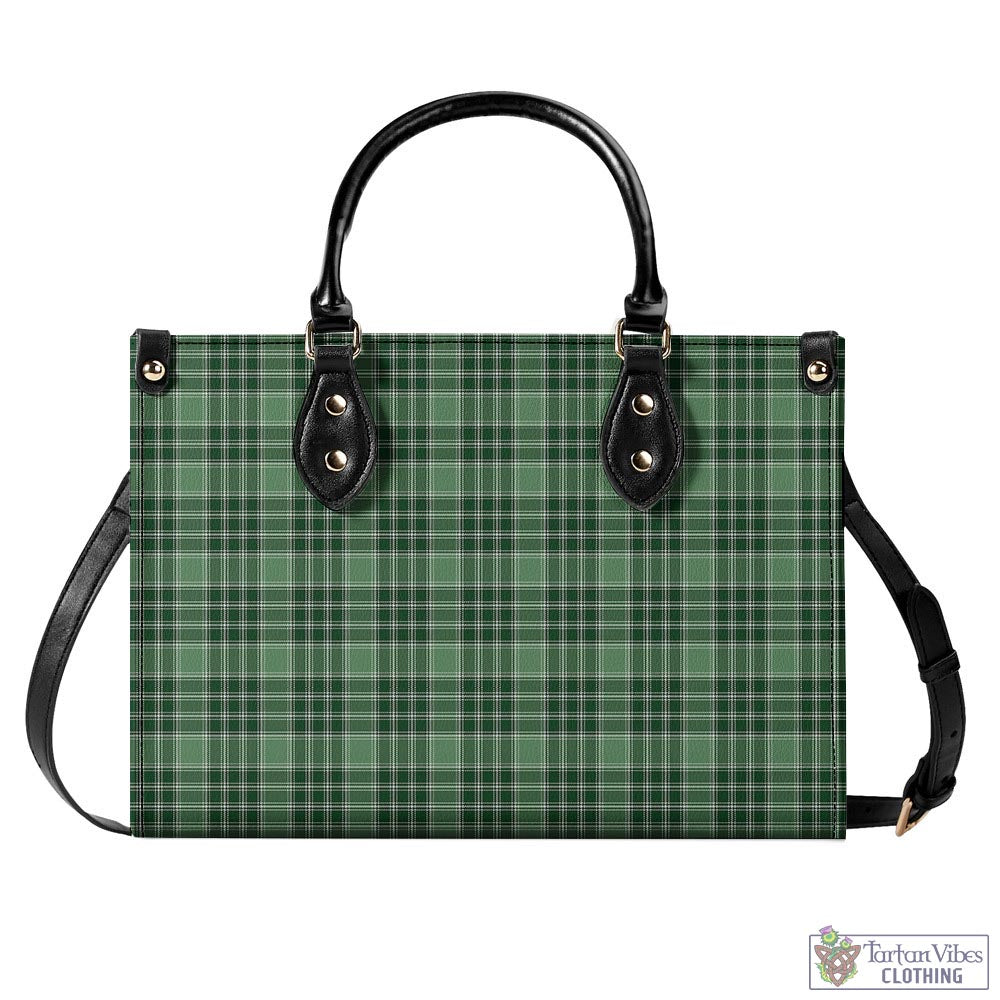 Tartan Vibes Clothing MacDonald Lord of the Isles Hunting Tartan Luxury Leather Handbags