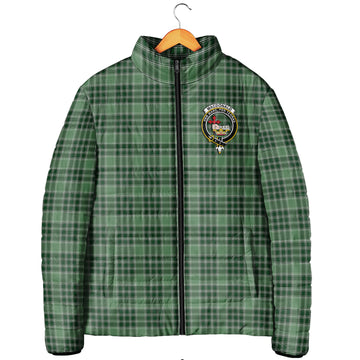 MacDonald Lord of the Isles Hunting Tartan Padded Jacket with Family Crest