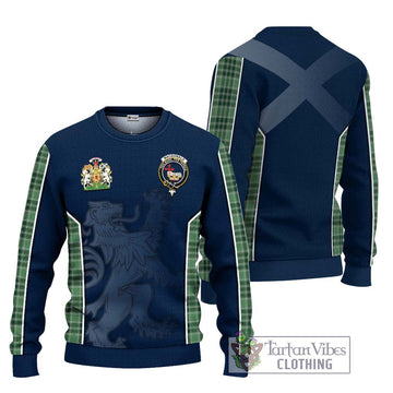 MacDonald Lord of the Isles Hunting Tartan Ugly Sweater with Family Crest and Lion Rampant Vibes Sport Style