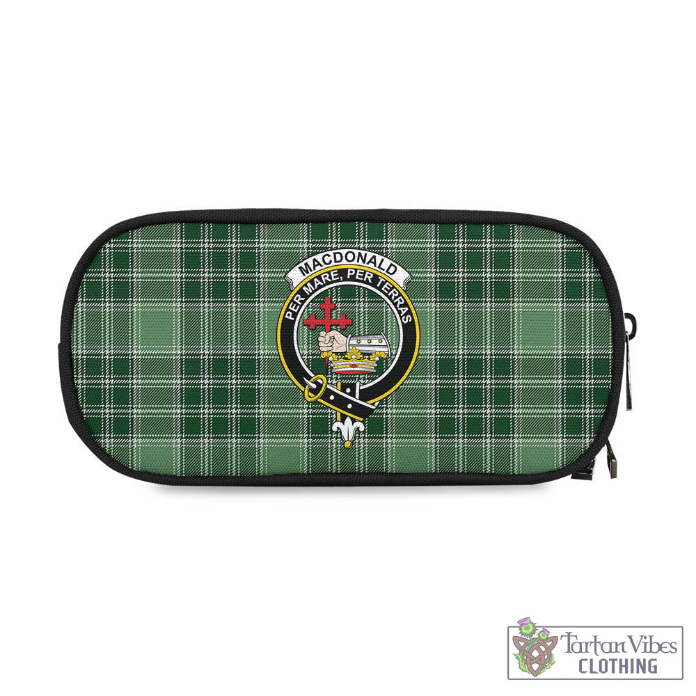 Tartan Vibes Clothing MacDonald Lord of the Isles Hunting Tartan Pen and Pencil Case with Family Crest