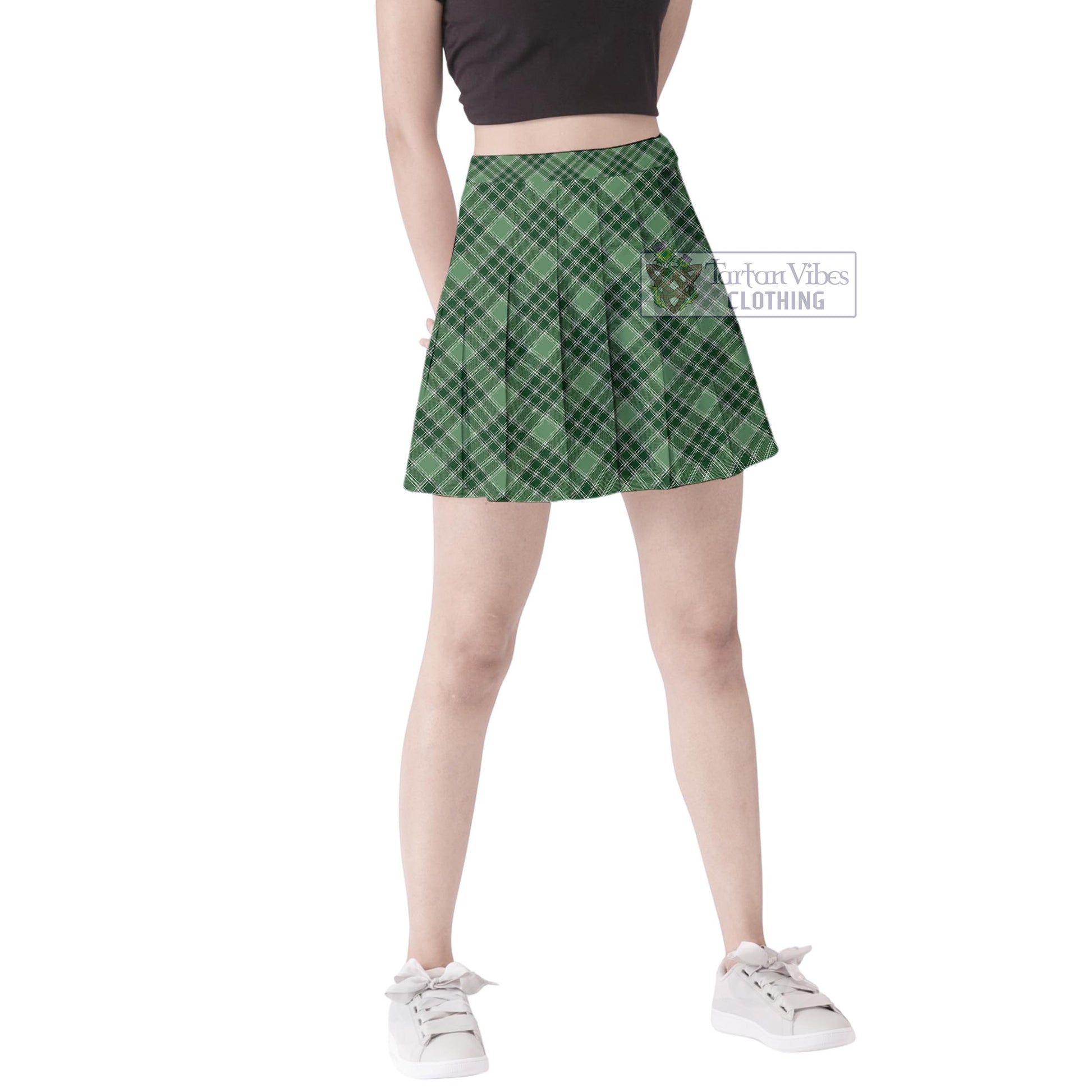 Tartan Vibes Clothing MacDonald Lord of the Isles Hunting Tartan Women's Plated Mini Skirt