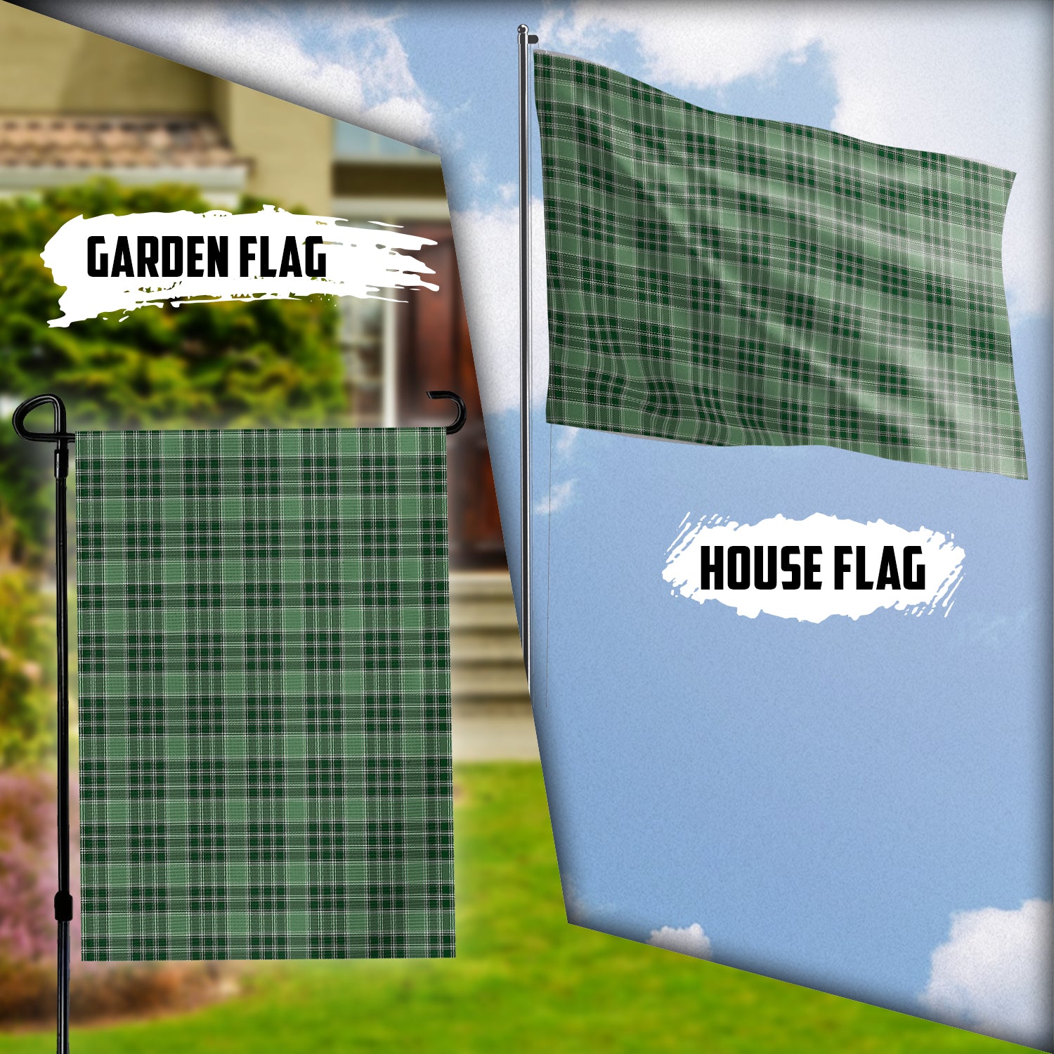 MacDonald Lord of the Isles Hunting Tartan Flag Garden Flag (Vertical) - Tartan Vibes Clothing