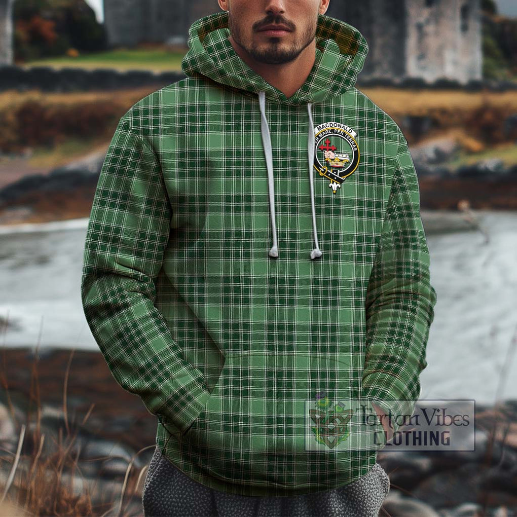 MacDonald Lord of the Isles Hunting Tartan Cotton Hoodie with Family Crest Pullover Hoodie XS - Tartan Vibes Clothing