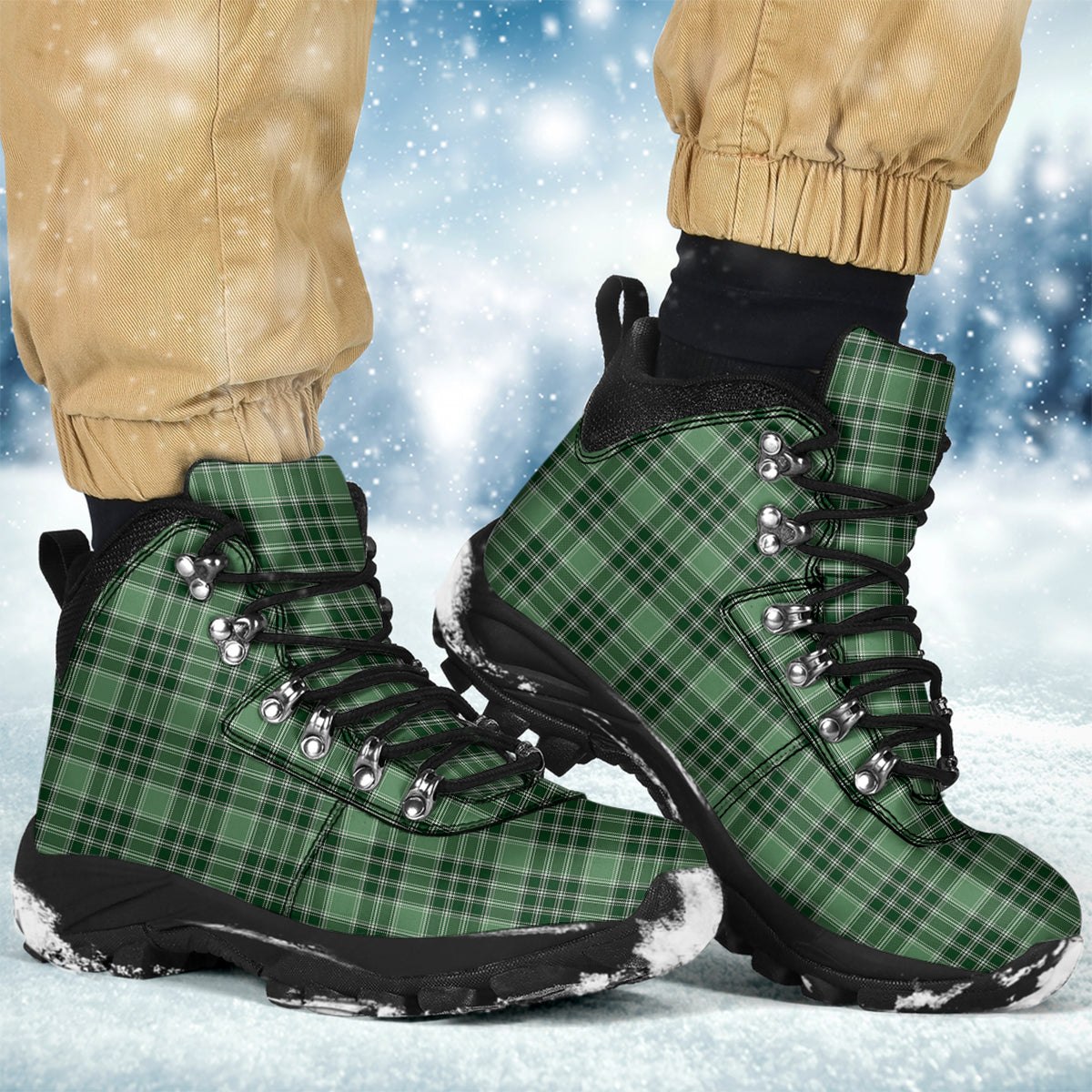 MacDonald Lord of the Isles Hunting Tartan Alpine Boots - Tartanvibesclothing