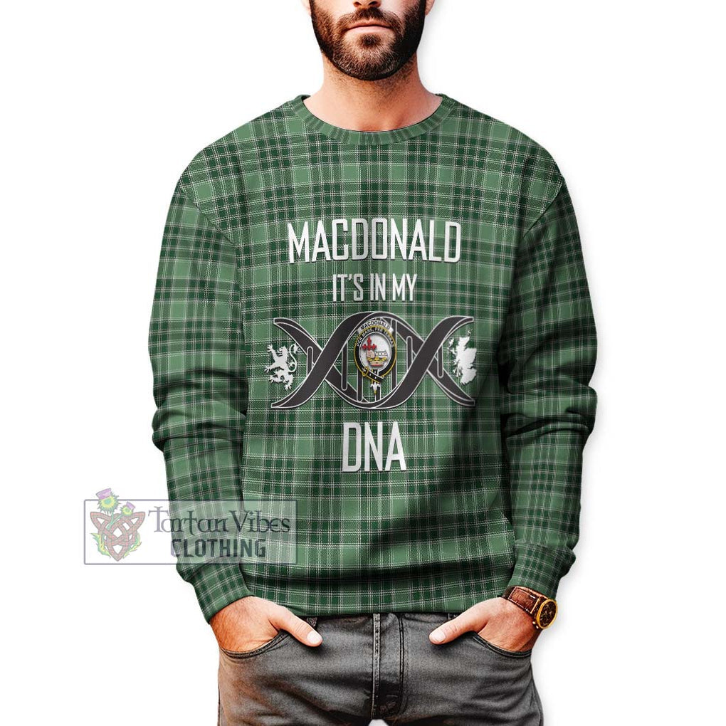 MacDonald Lord of the Isles Hunting Tartan Sweatshirt with Family Crest DNA In Me Style Unisex - Tartanvibesclothing Shop