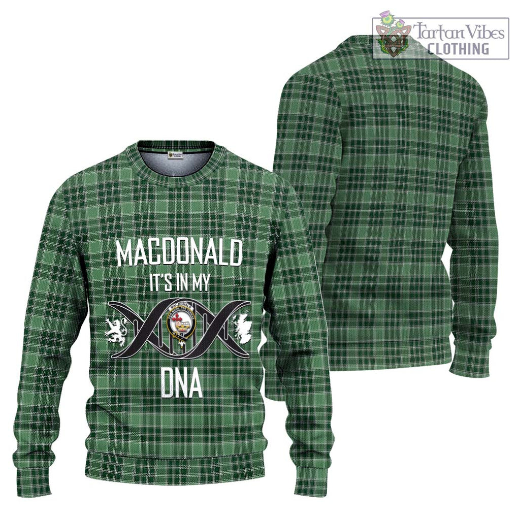 MacDonald Lord of the Isles Hunting Tartan Knitted Sweater with Family Crest DNA In Me Style Unisex - Tartanvibesclothing Shop