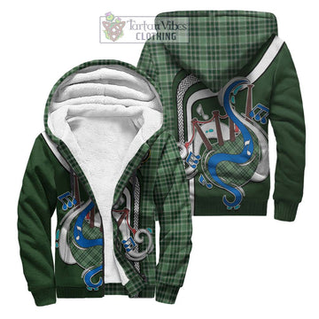 MacDonald Lord of the Isles Hunting Tartan Sherpa Hoodie with Epic Bagpipe Style