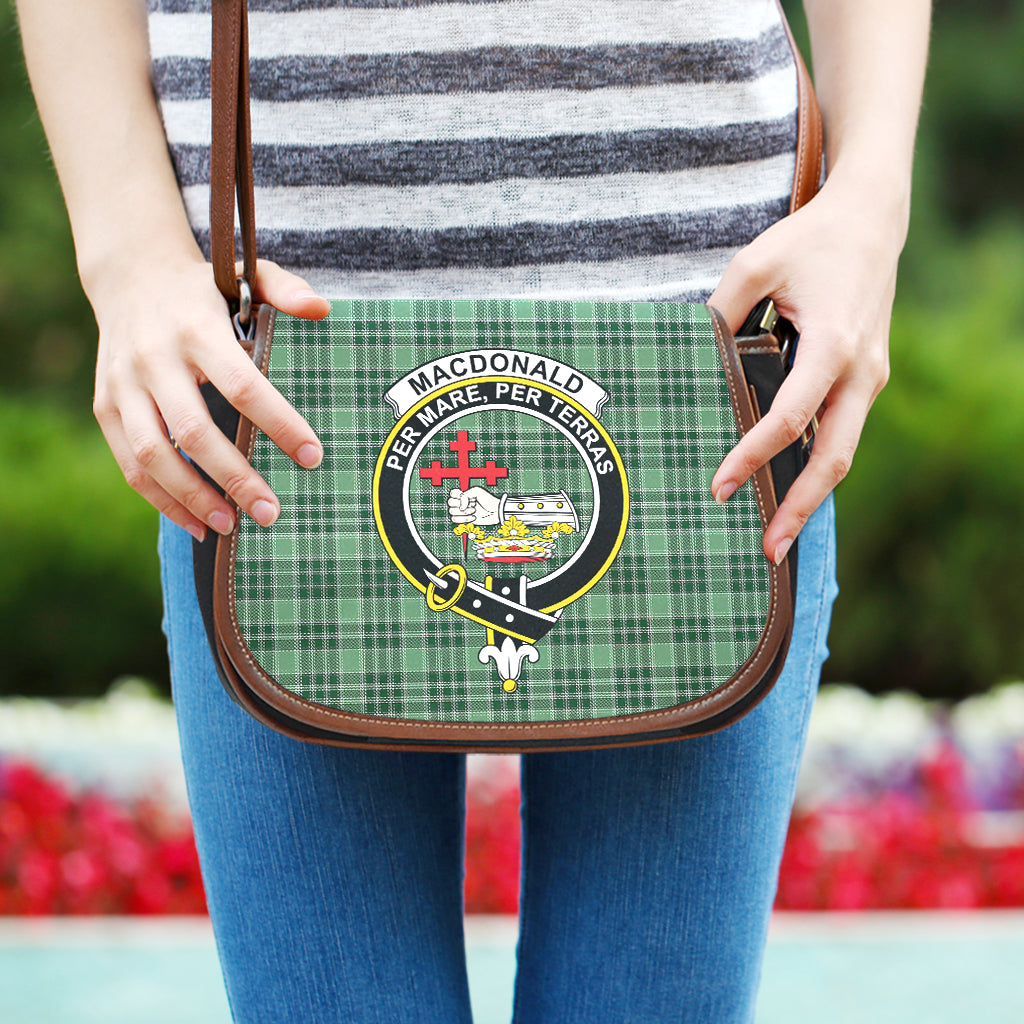 MacDonald Lord of the Isles Hunting Tartan Saddle Bag with Family Crest One Size - Tartan Vibes Clothing