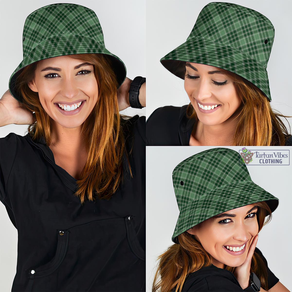 Tartan Vibes Clothing MacDonald Lord of the Isles Hunting Tartan Bucket Hat