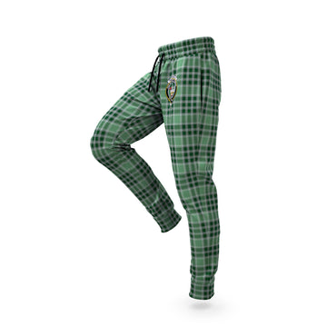 MacDonald Lord of the Isles Hunting Tartan Joggers Pants with Family Crest