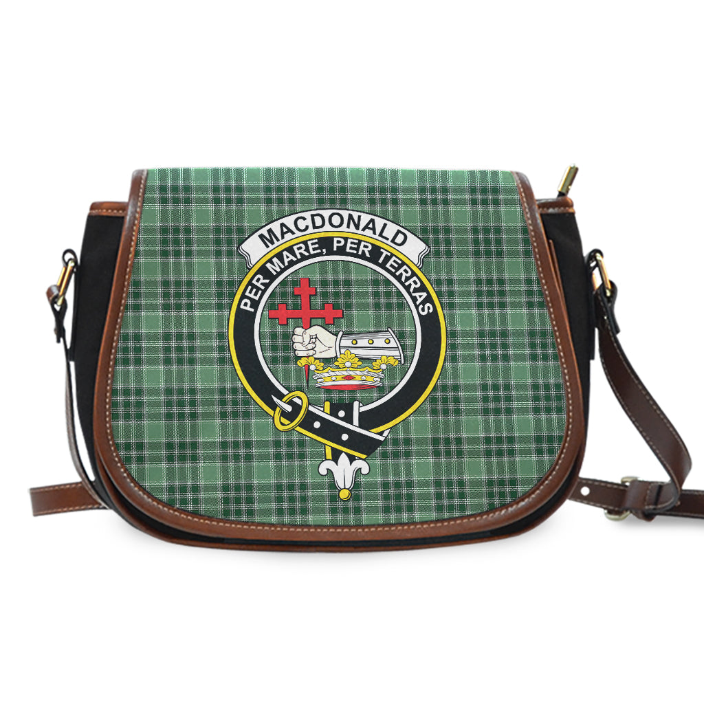 MacDonald Lord of the Isles Hunting Tartan Saddle Bag with Family Crest - Tartan Vibes Clothing