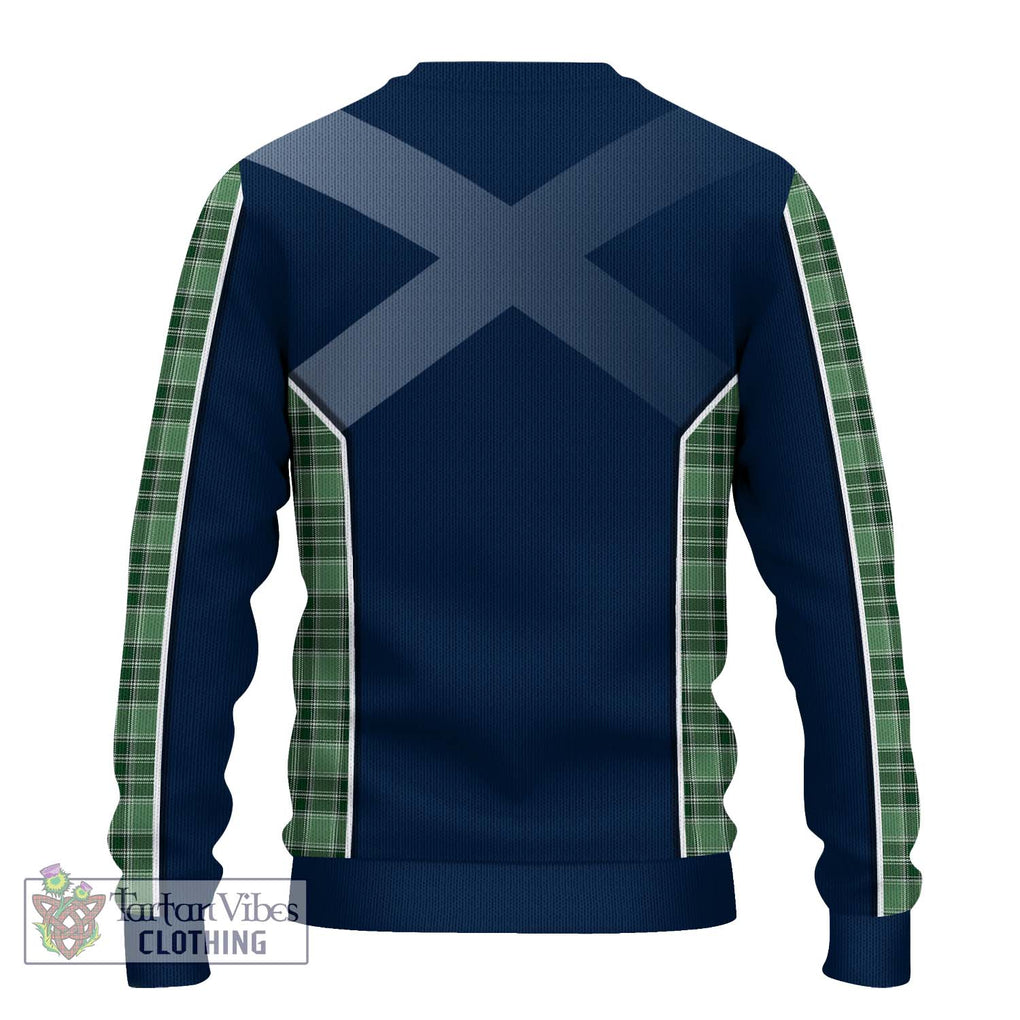 MacDonald Lord of the Isles Hunting Tartan Knitted Sweater with Family Crest and Lion Rampant Vibes Sport Style - Tartan Vibes Clothing