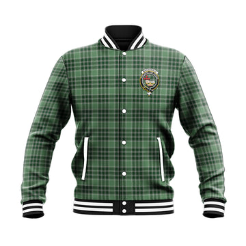 MacDonald Lord of the Isles Hunting Tartan Baseball Jacket with Family Crest