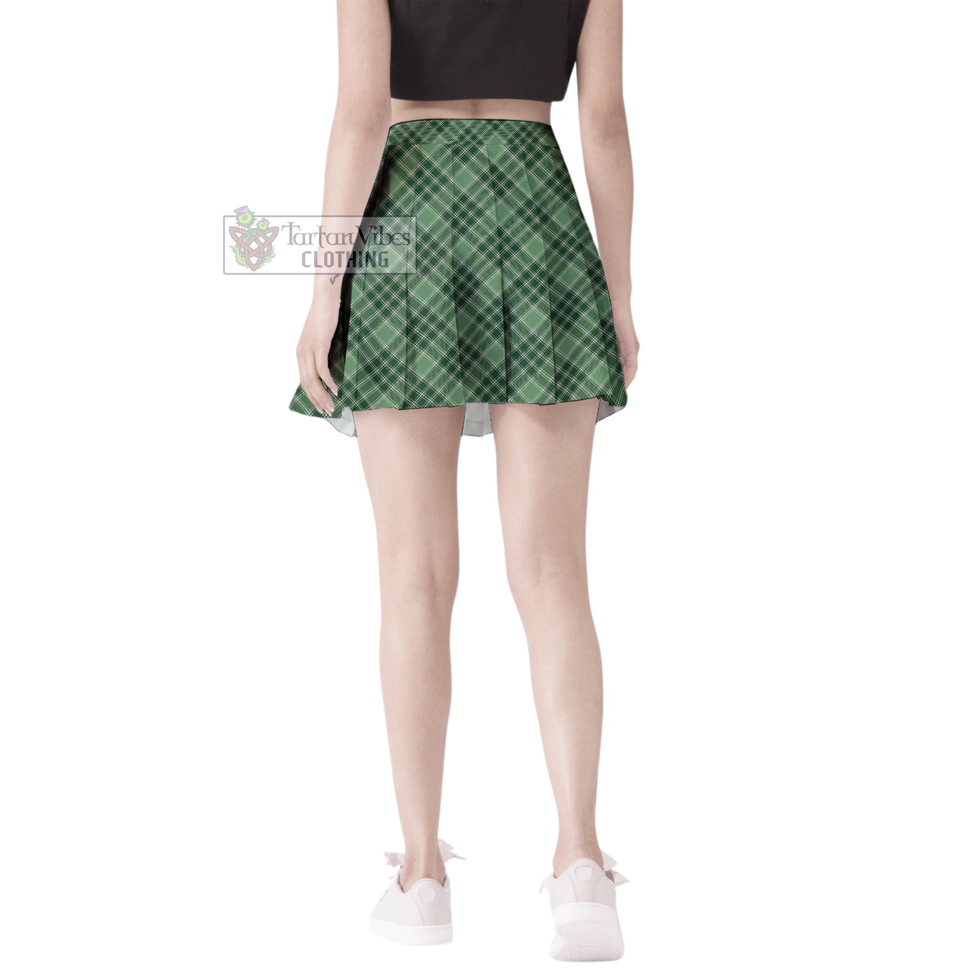 Tartan Vibes Clothing MacDonald Lord of the Isles Hunting Tartan Women's Plated Mini Skirt