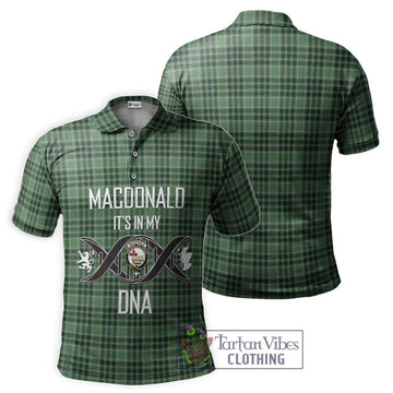 MacDonald Lord of the Isles Hunting Tartan Polo Shirt with Family Crest DNA In Me Style