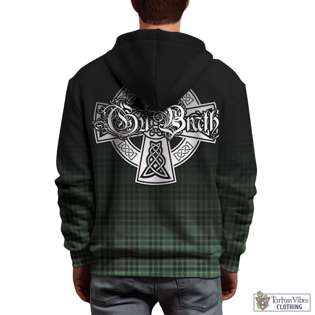 Tartan Vibes Clothing MacDonald Lord of the Isles Hunting Tartan Hoodie Featuring Alba Gu Brath Family Crest Celtic Inspired