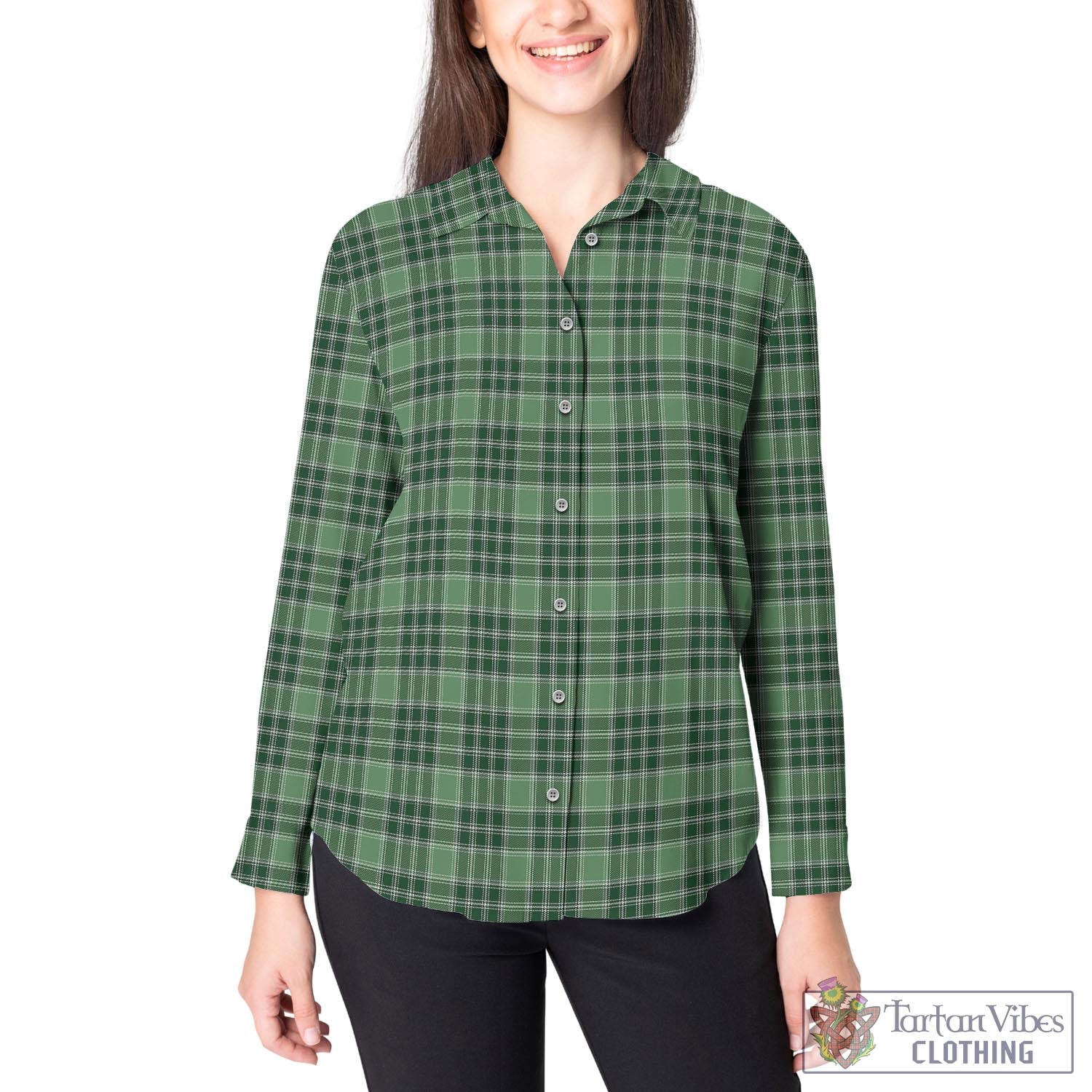 MacDonald Lord of the Isles Hunting Tartan Womens Casual Shirt