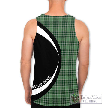 MacDonald Lord of the Isles Hunting Tartan Men's Tank Top with Family Crest Circle Style