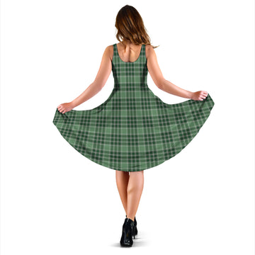 MacDonald Lord of the Isles Hunting Tartan Sleeveless Midi Womens Dress