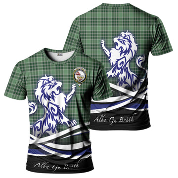 MacDonald Lord of the Isles Hunting Tartan T-Shirt with Alba Gu Brath Regal Lion Emblem