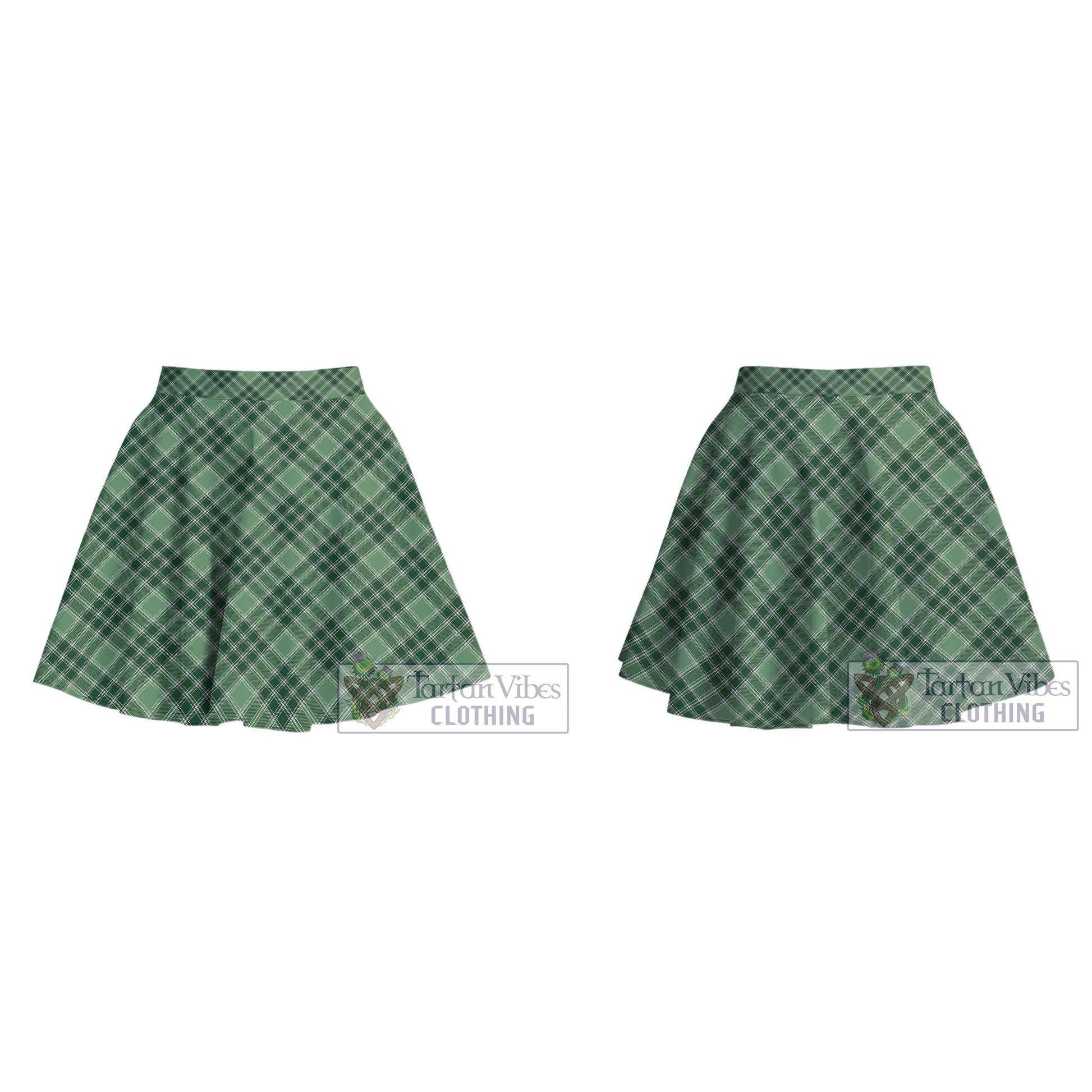 Tartan Vibes Clothing MacDonald Lord of the Isles Hunting Tartan Women's Plated Mini Skirt