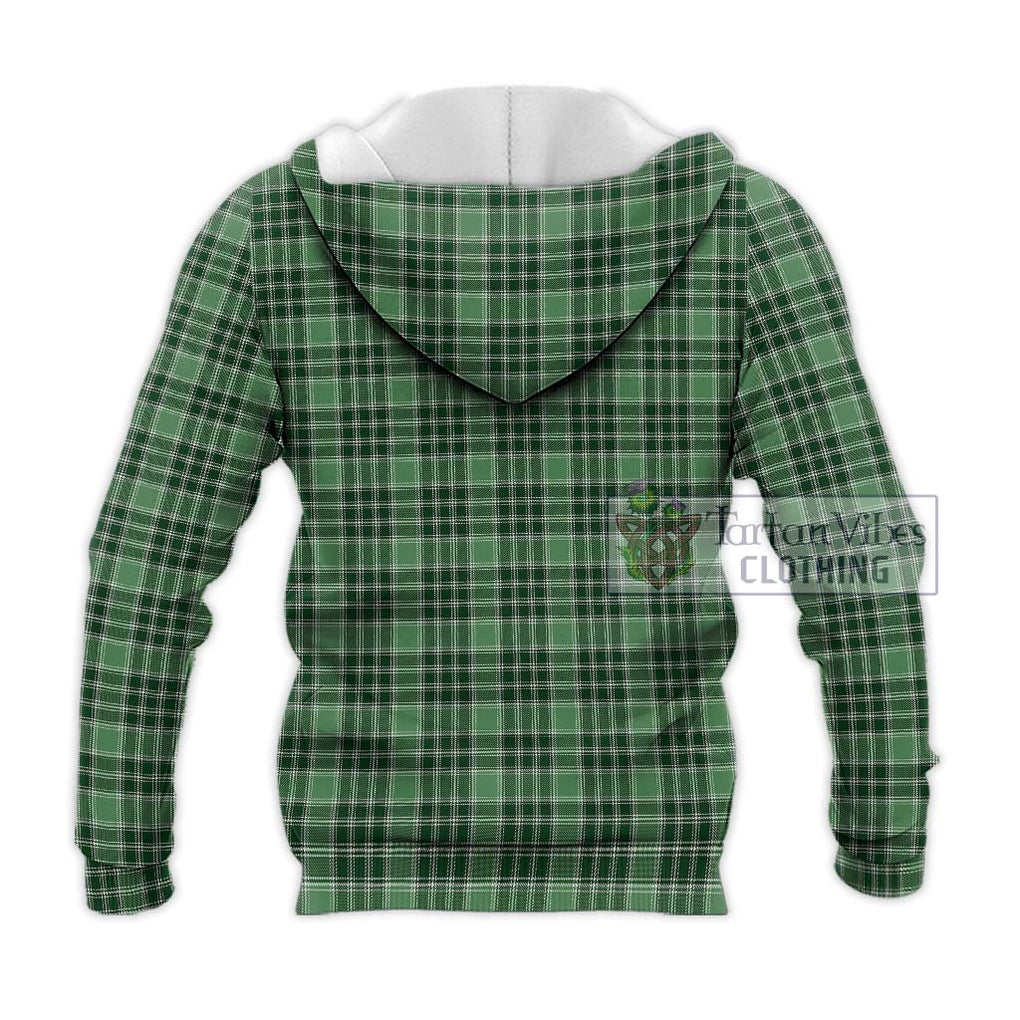 MacDonald Lord of the Isles Hunting Tartan Knitted Hoodie with Family Crest DNA In Me Style - Tartanvibesclothing Shop