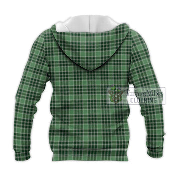 MacDonald Lord of the Isles Hunting Tartan Knitted Hoodie with Family Crest DNA In Me Style