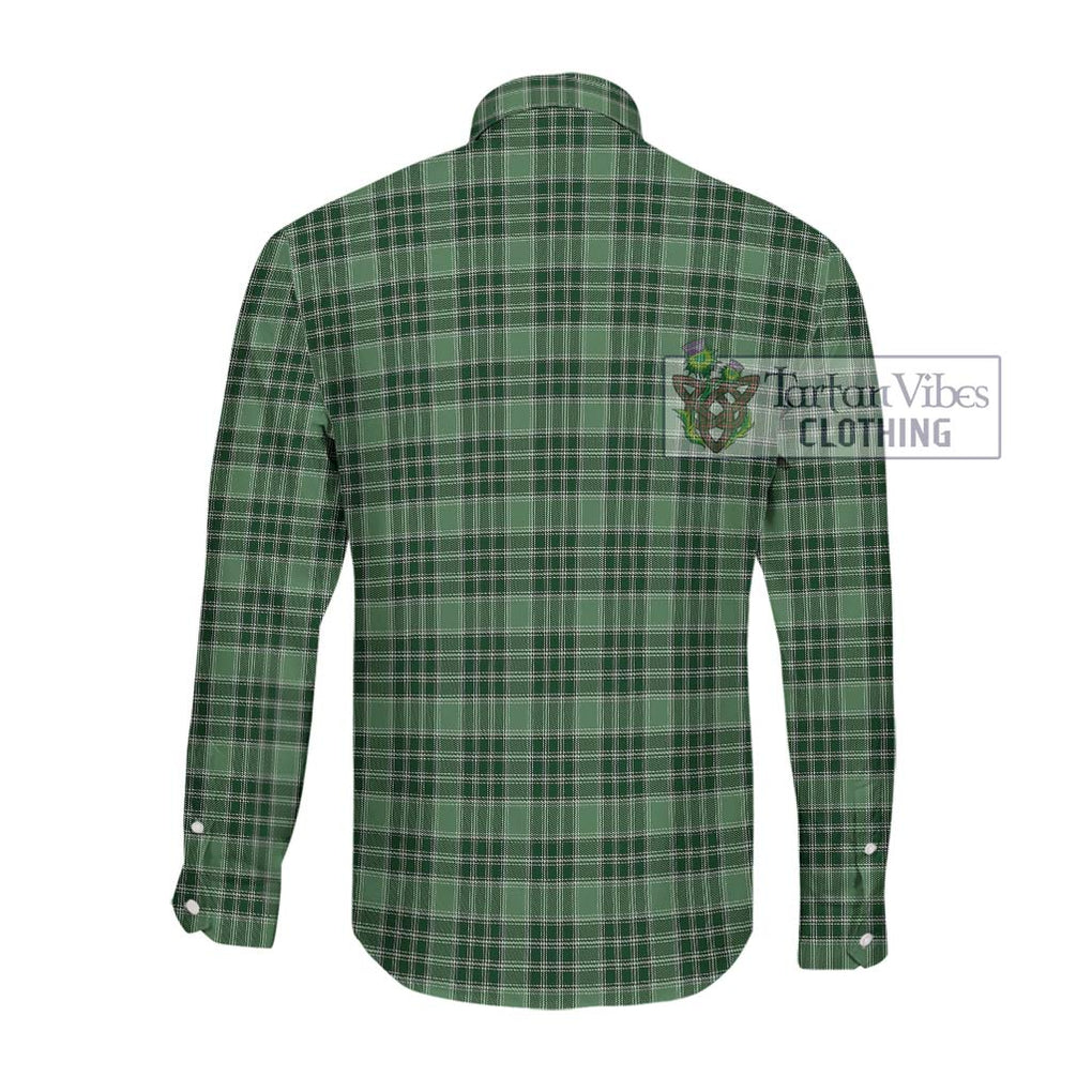 MacDonald Lord of the Isles Hunting Tartan Long Sleeve Button Shirt with Family Crest DNA In Me Style - Tartanvibesclothing Shop